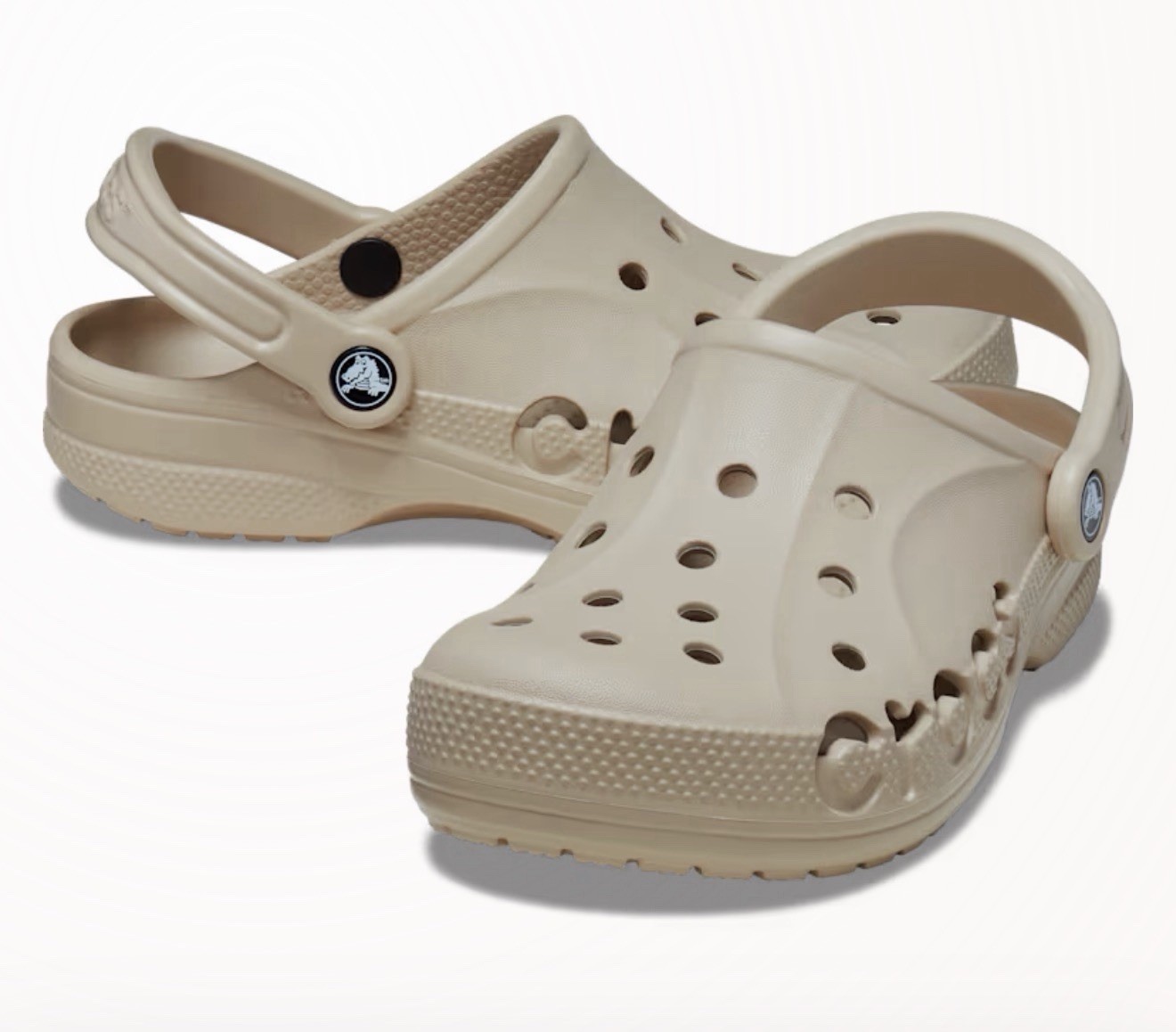 Crocs Adult Baya Clogs Cobblestone Beige Women’s US Size W/9 M/7 New With Tags