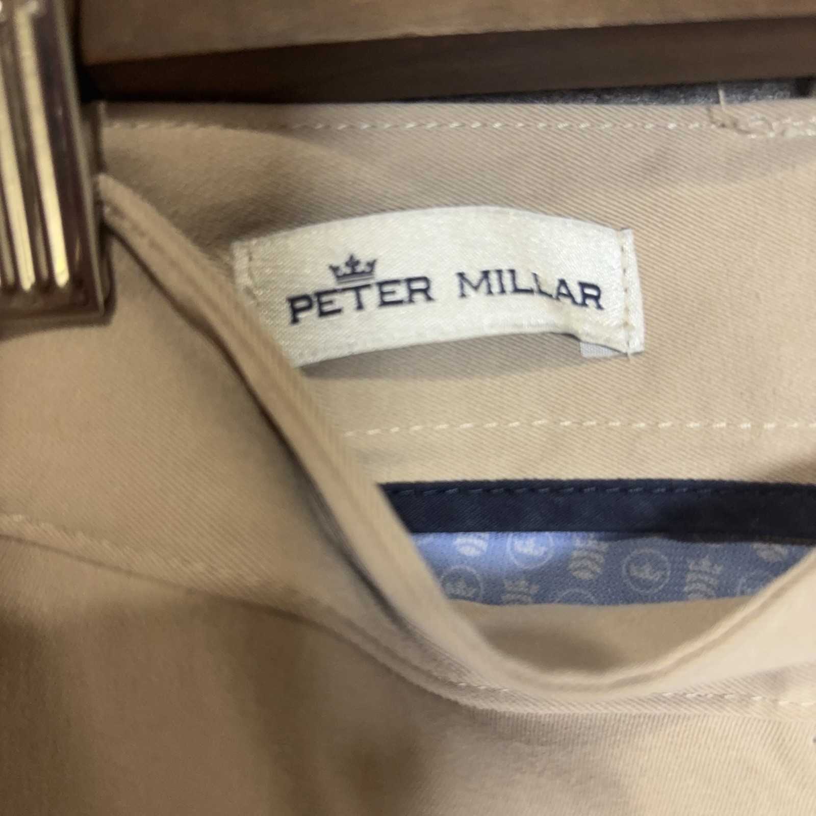 Peter Millar eb66 Pants Mens 42×30 Tan 2-Way Stretch Performance -SIZE NOTE
