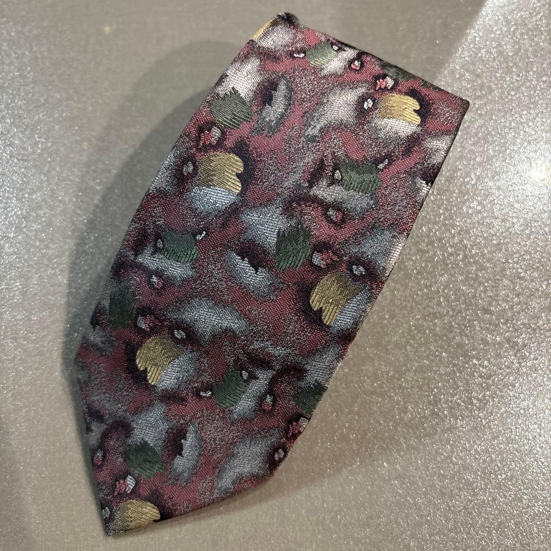 Balenciaga Multicolor Abstract Pattern Tie Stylish Used