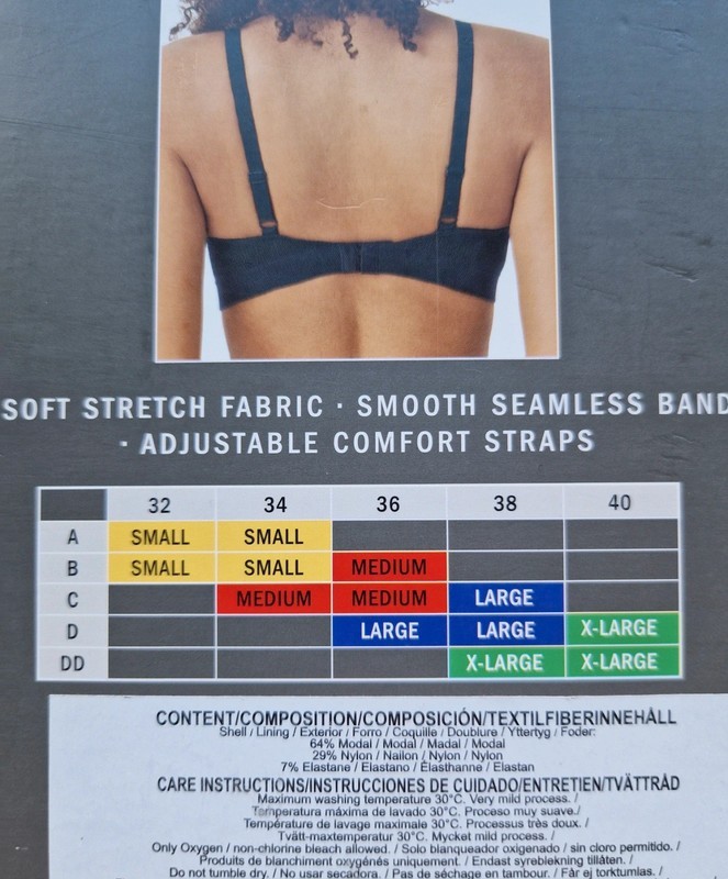 DKNY Seamless Bra Wireless Cups Fully Adjustable Soft Stretch Fabric Pink Size L
