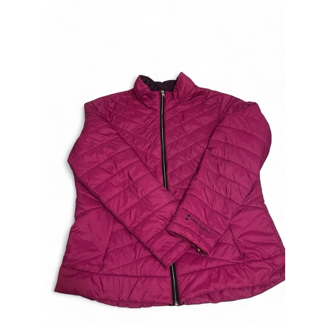 Free Country Women’s Fuchsia Quilted Packable Puffer Jacket