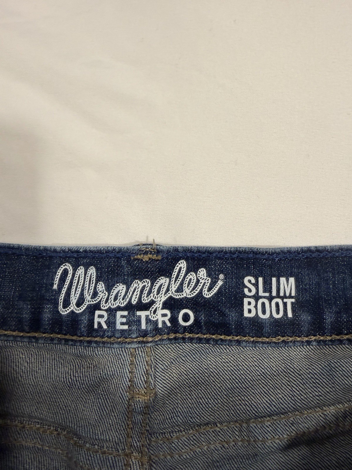 Wrangler Retro Slim Boot Jeans Denim Men’s Size 34×32 Blue WLT77LY Medium Wash