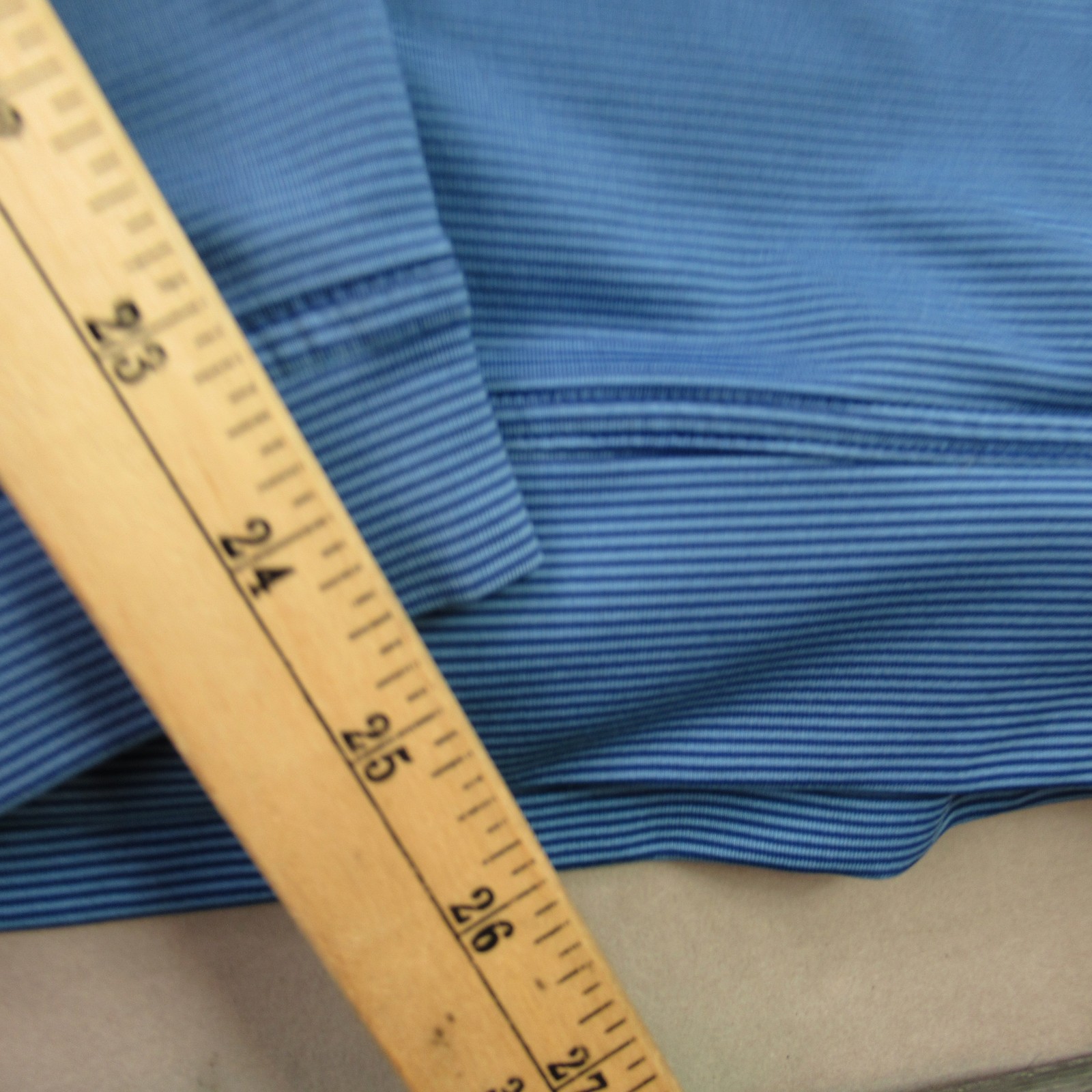 Peter Millar Men’s XL Blue Striped Four-Point Energy 1/4 Zip Activewear Top