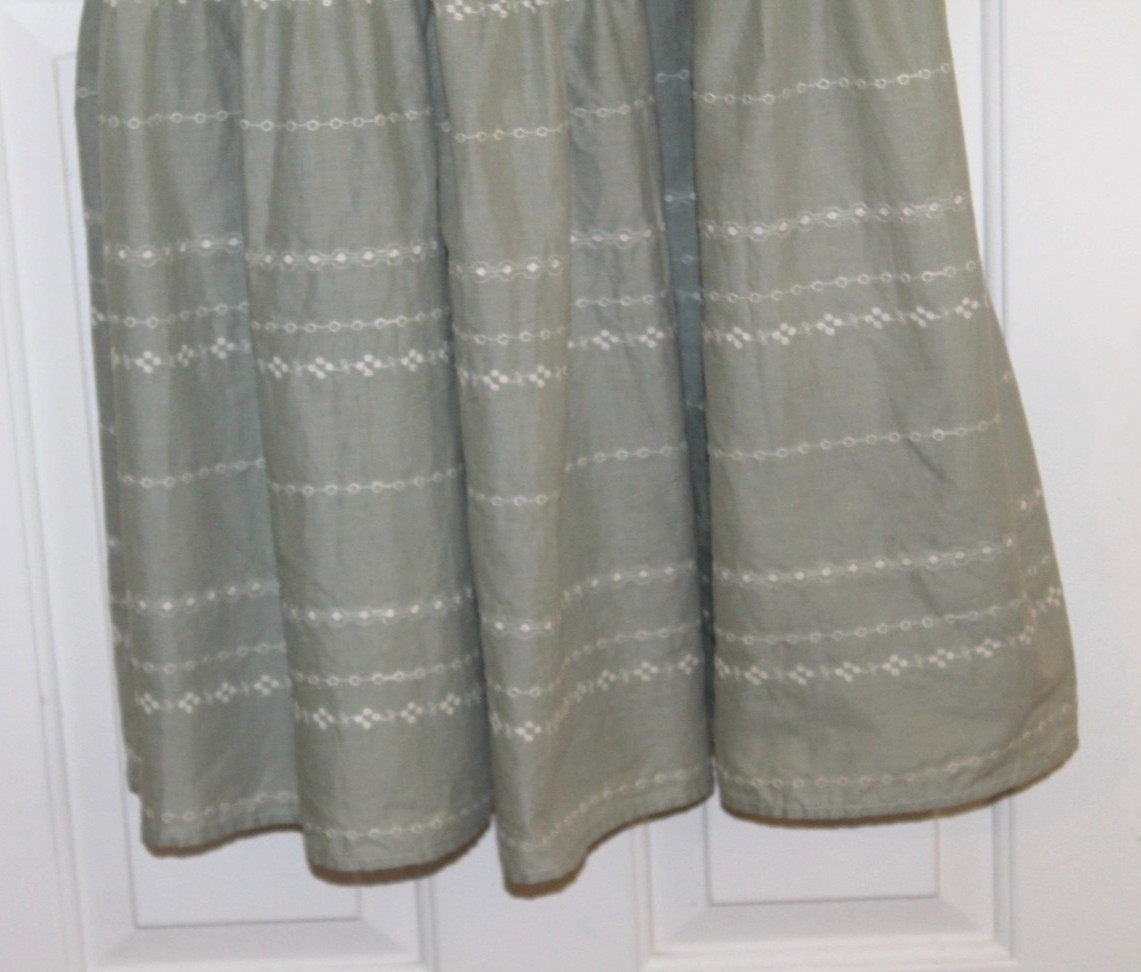 Christy Dawn Alana Seafoam Embroider Dress NWT Maxi Prairie Cottagecore Boho L