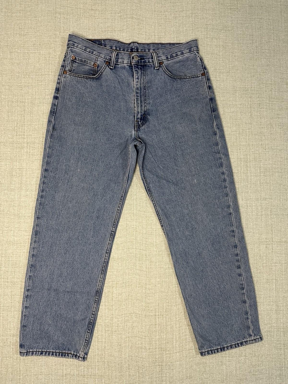 Levi’s 550 Relaxed Fit Medium Blue 100% Cotton Denim Jeans Men’s 36X30
