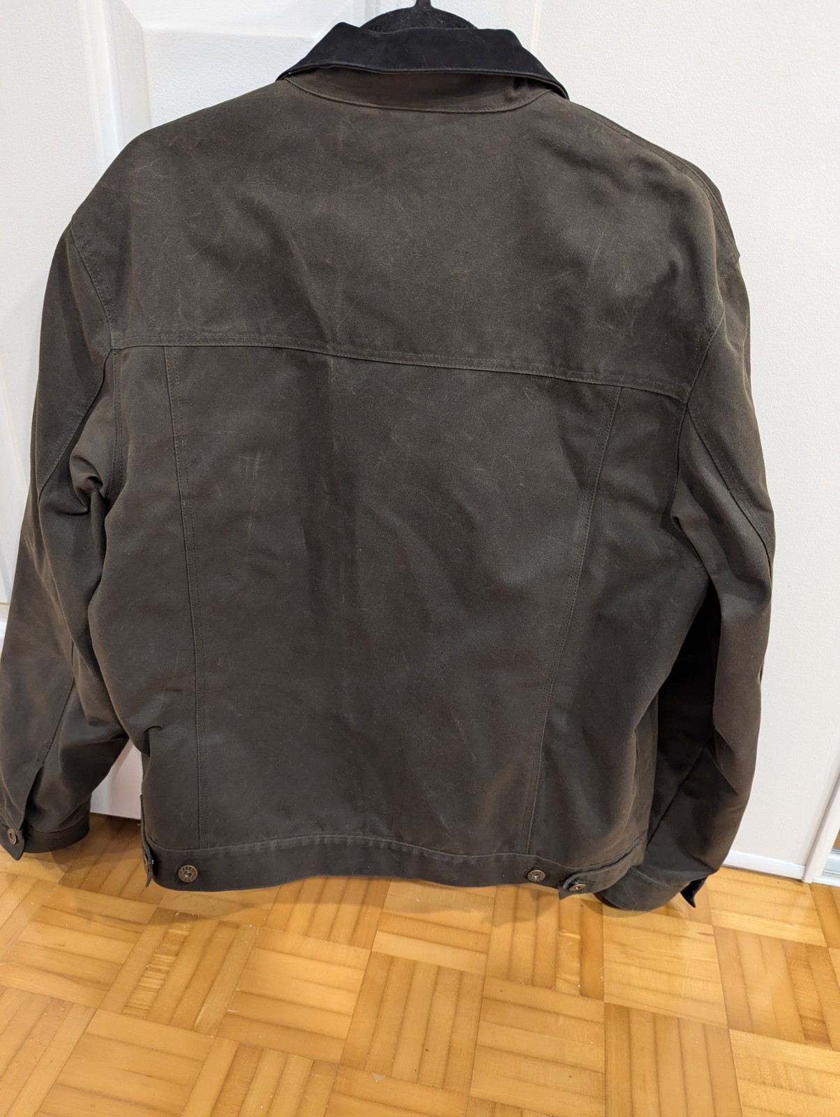 P&Co Wayfare Waxed Canvas Jacket – Olive (XL)
