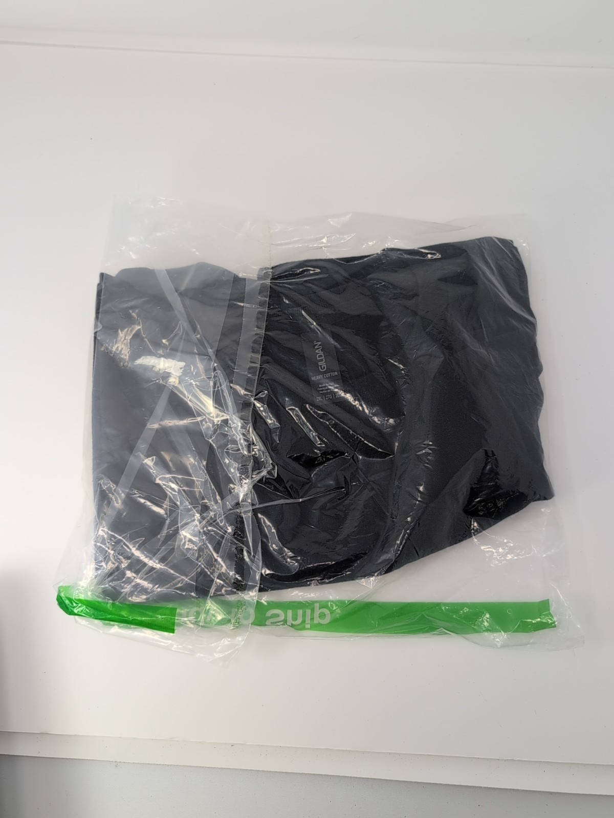 Gildan Black 2XL Men Plain Heavy Cotton Short Sleeve T Shirt Pack of 5 G5000
