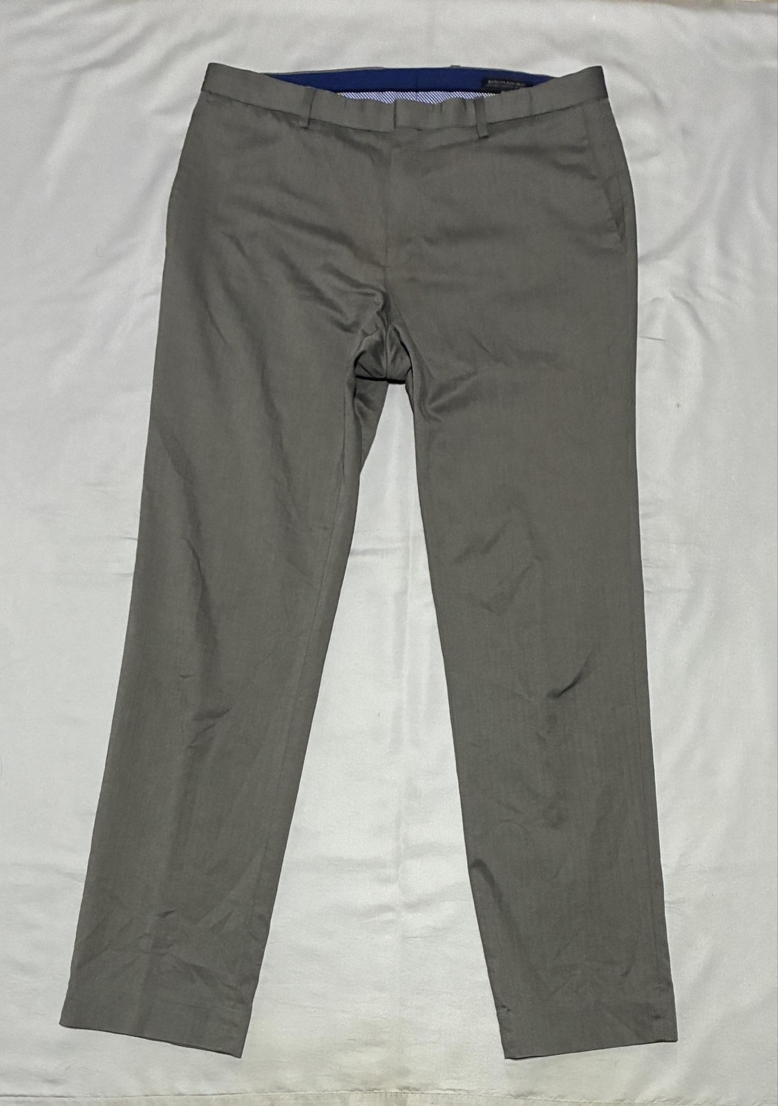 Banana Republic Pants Mens 34×34 Gray Herringbone Dress Slacks Lightweight Slim