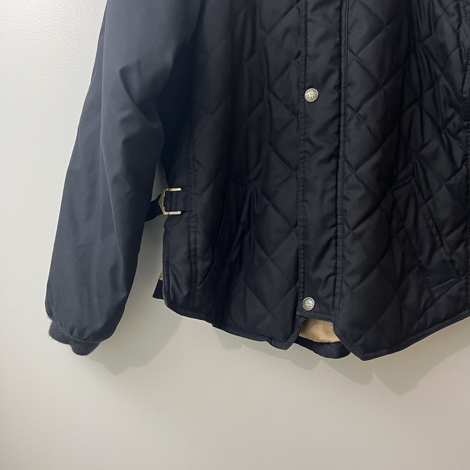 Mountain Horse Black Quilted Equestrian Convertible Jacket Vest Women’s Size M
