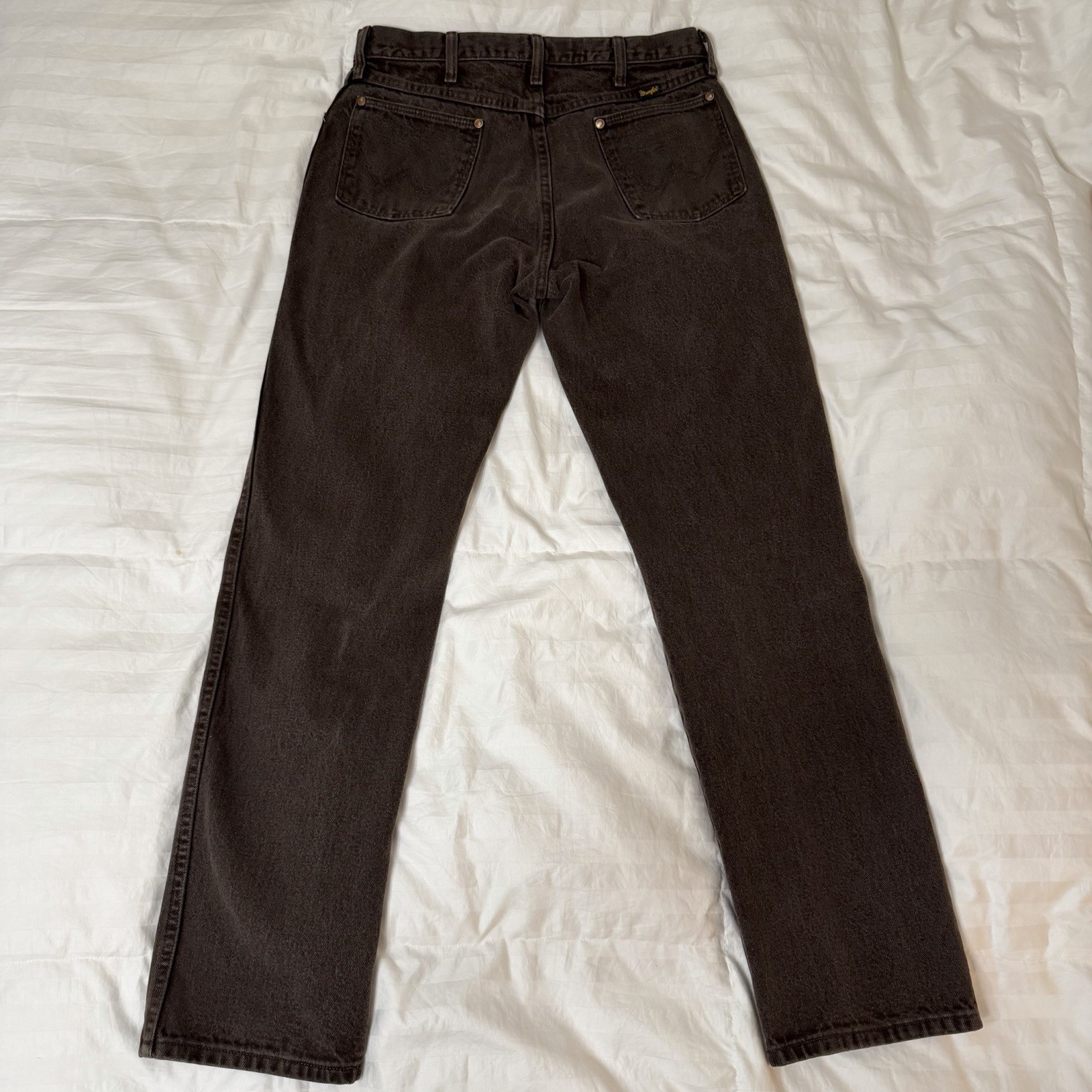 Wrangler Cowboy Cut Dark Wash Denim Straight Leg Regular Fit Jeans 33×34