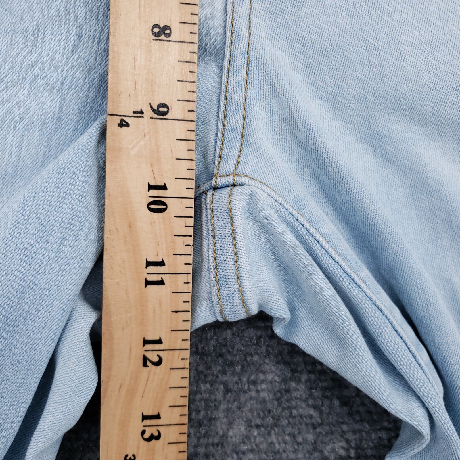 Universal Thread Jeans Women 2/26R Blue High Rise Skinny Stretch Raw Hem Denim
