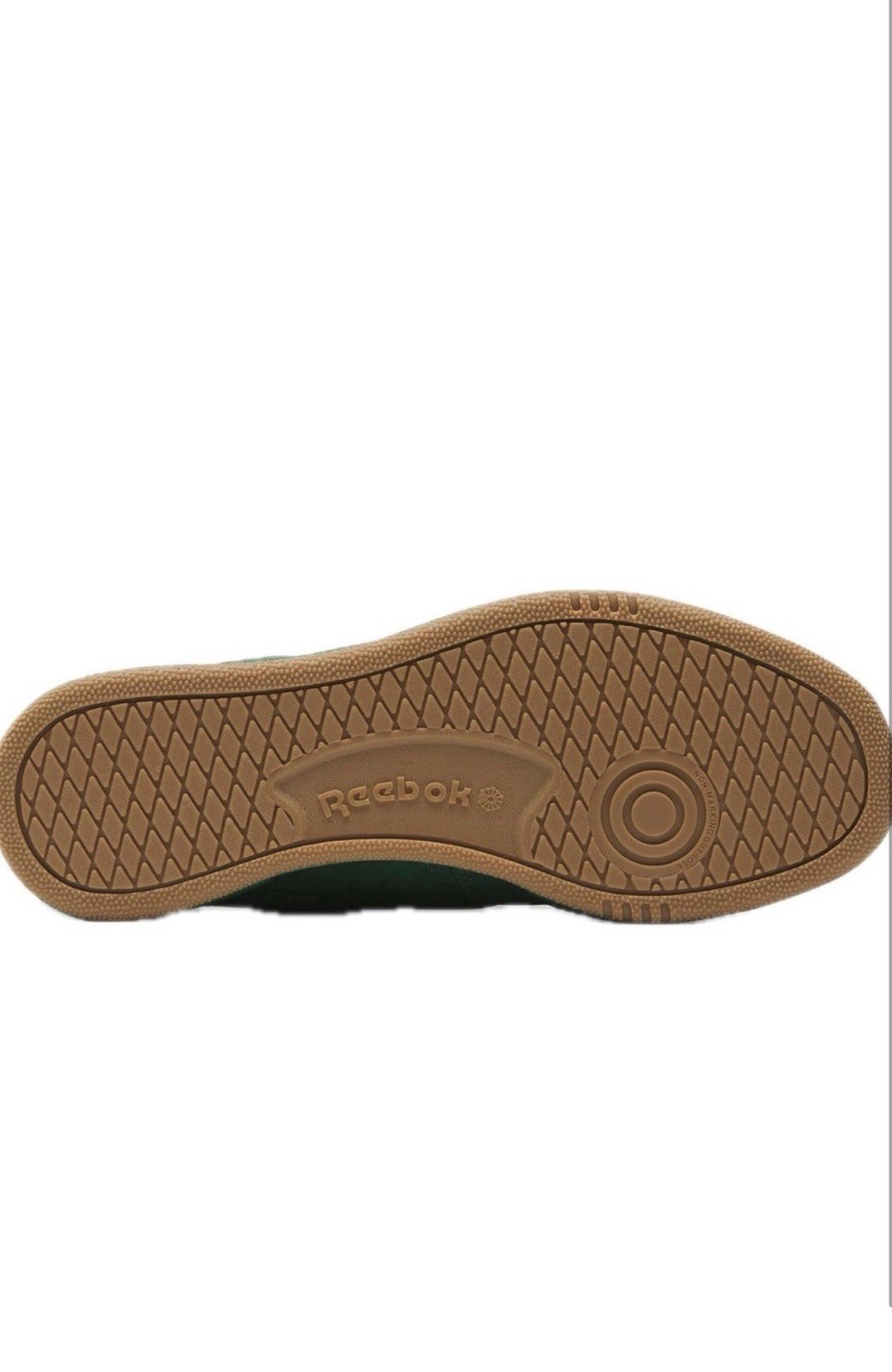 Reebok Classic Green Suede Low-Top Lace-Up Sneakers Gum Rubber Sole