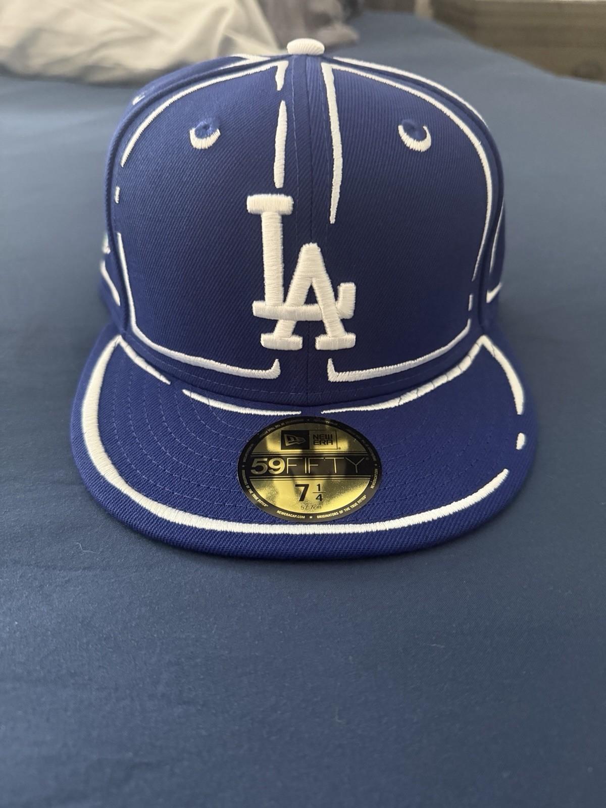 New Era Lids HD x Joshua Vides Los Angeles Dodgers Fitted Contrast LA OG 7 1/4