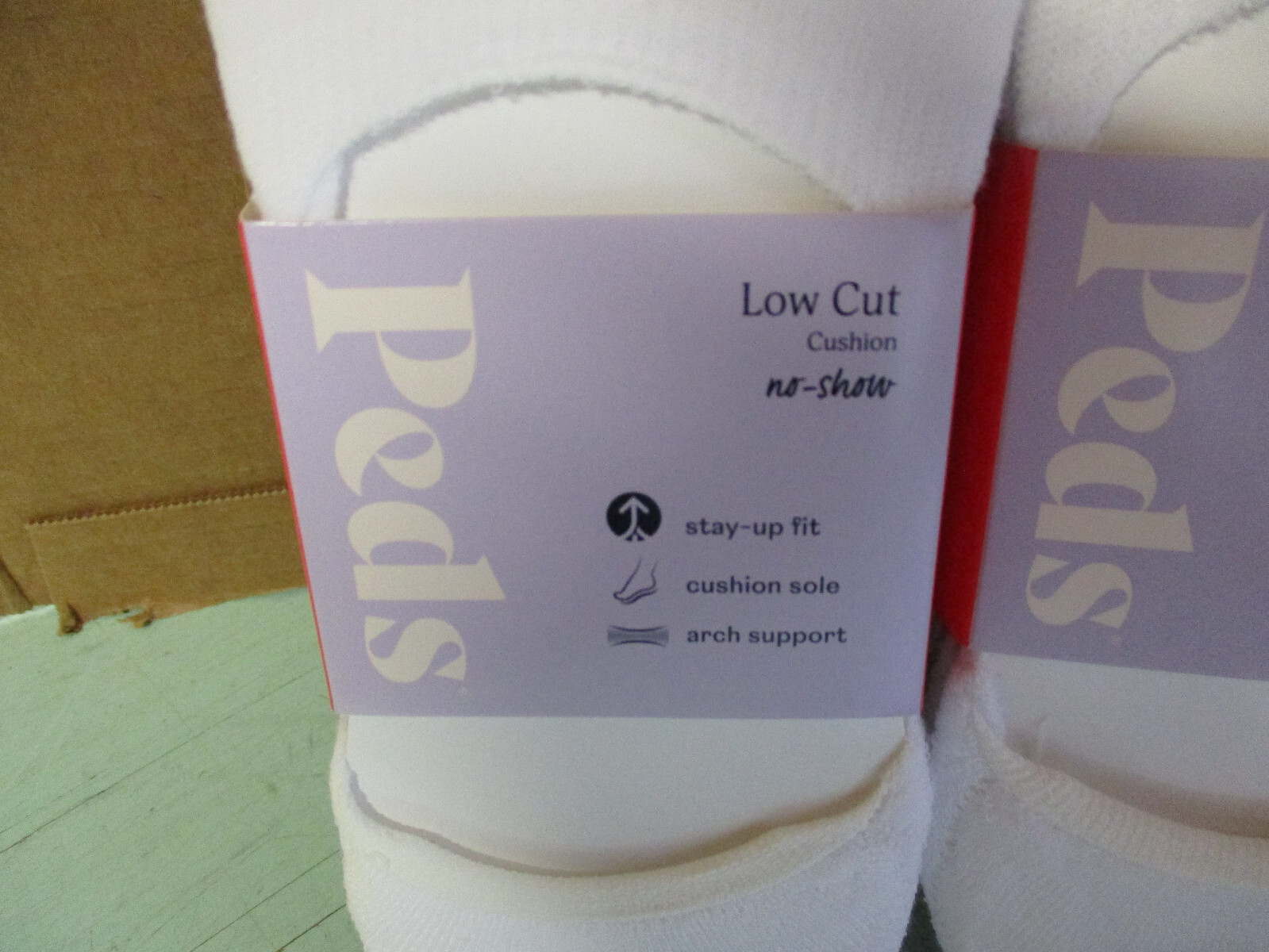6 PAIR Womens Peds WHITE Low Cut CUSHION N0-SHOW Socks 5-10 MEDIUM U20