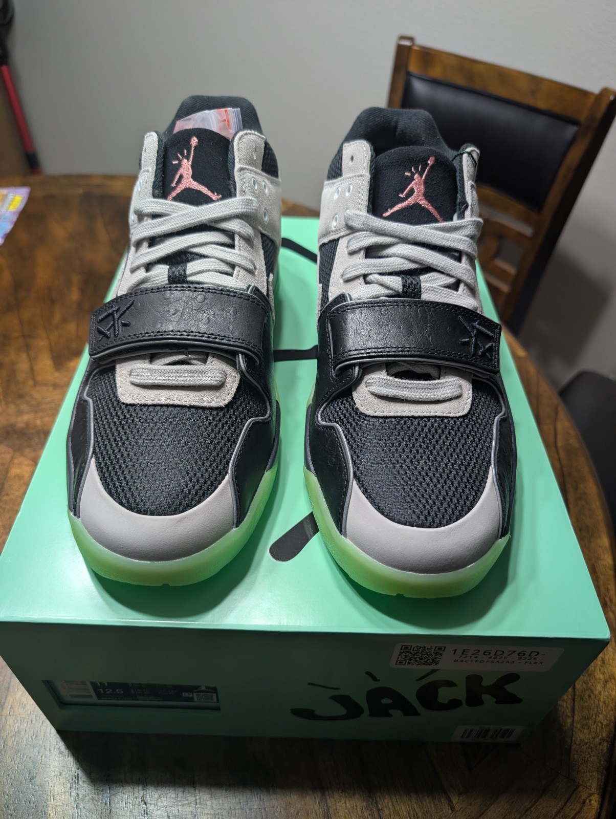 Chase B x Travis Scott x Jordan Jumpman Jack TR in “Black Night Silver”