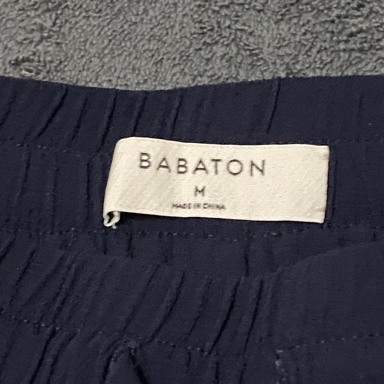 Aritzia Babaton Pants Womens M Blue Wide Leg Cropped Culottes Pull On Pockets