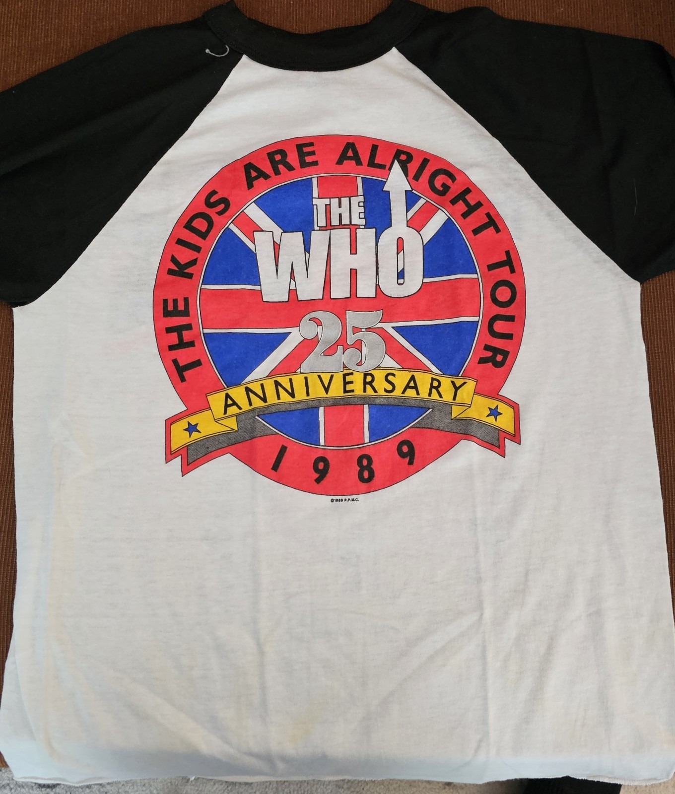Vintage 1989 The Who Kids Alright 25 Anniversary Music Rock Tour T-Shirt XL