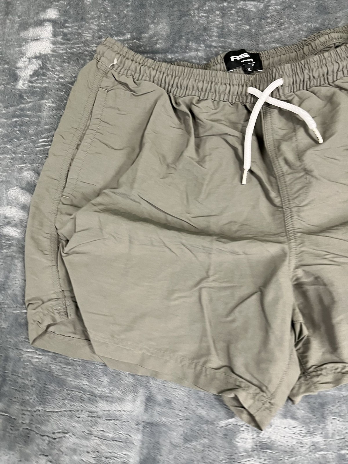 RSQ Mens Tan Drawstring Shorts XL Elastic Waist