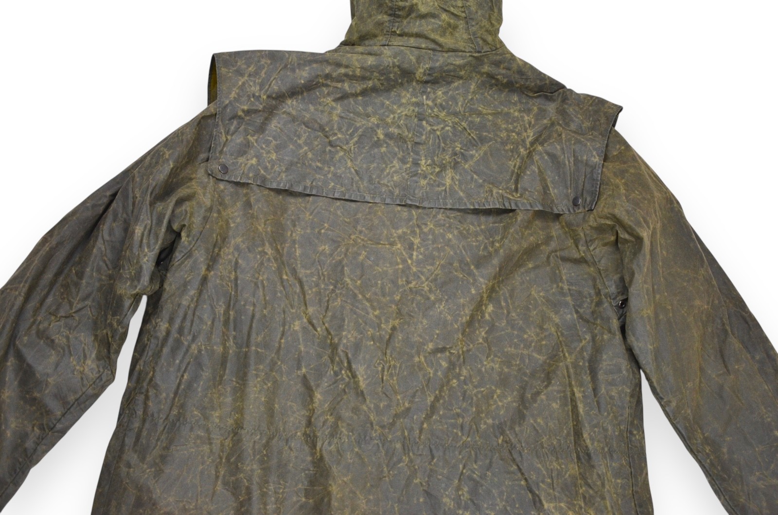 Barbour Lined Durham Jacket Men’s Wax Green A5 Hood England Size C42/107cm