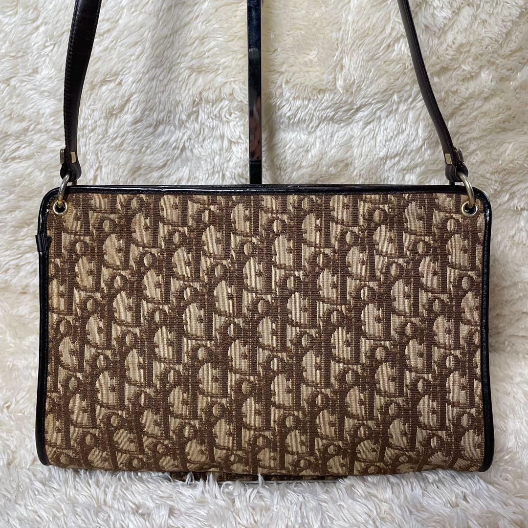 Christian Dior Bag Trotter Logo Hardware Canvas Shoulder rh4987060