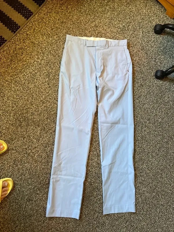 RLX Ralph Lauren Performance Pants Mens 30×32 NWOT Light Blue Golf Trousers