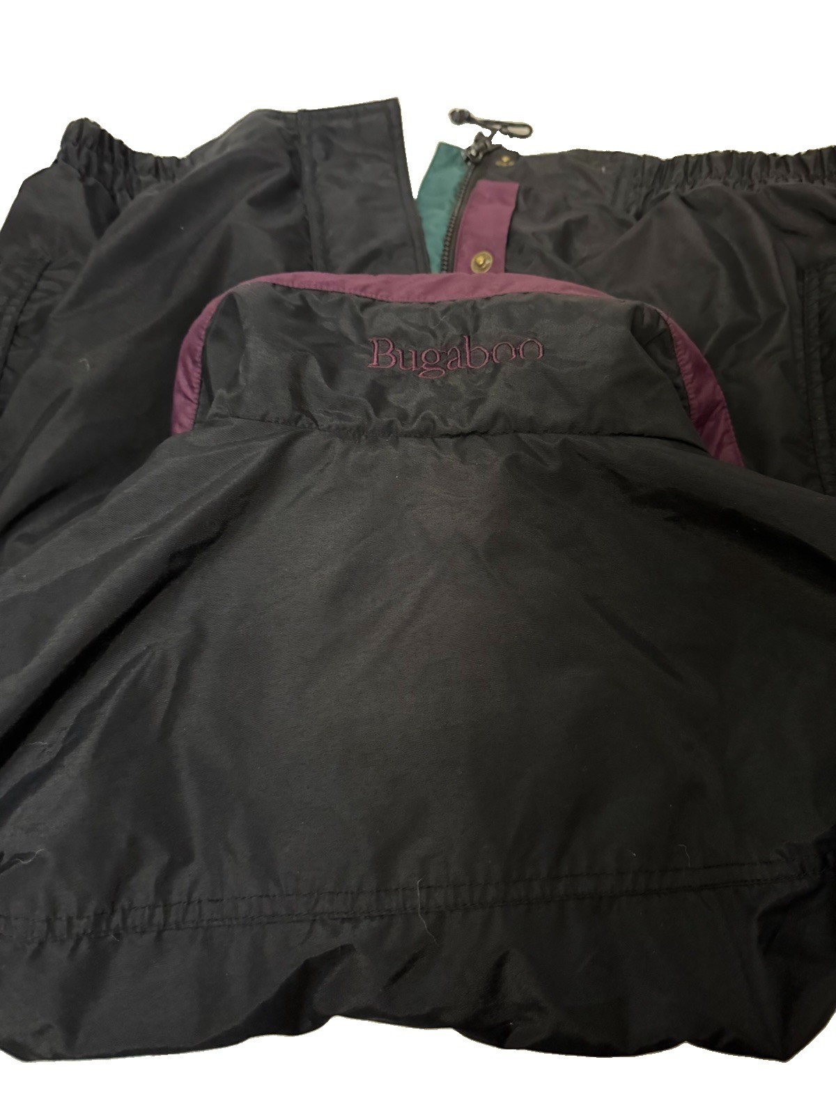 Columbia Men’s L Colorblock Full Zip Lined Jacket w/ Pockets Blue Teal Purple