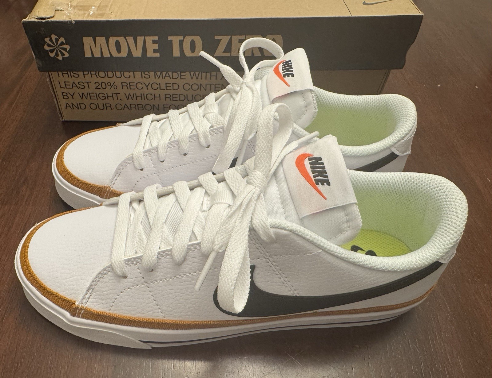 Nike Court Legacy NN DH3161-100 White/Black-Desert Ochre Women’s Shoes