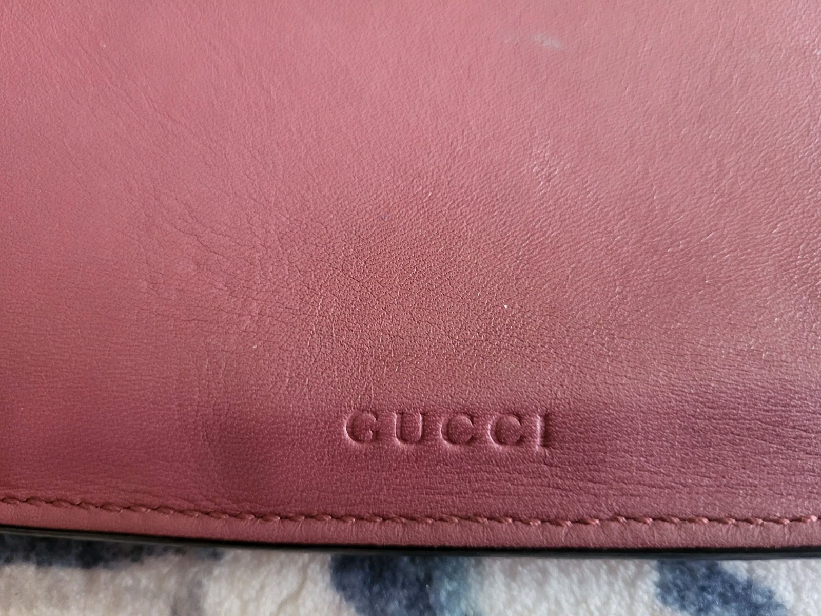 Gucci Rose GG Supreme Canvas Blooms Zip Pouch