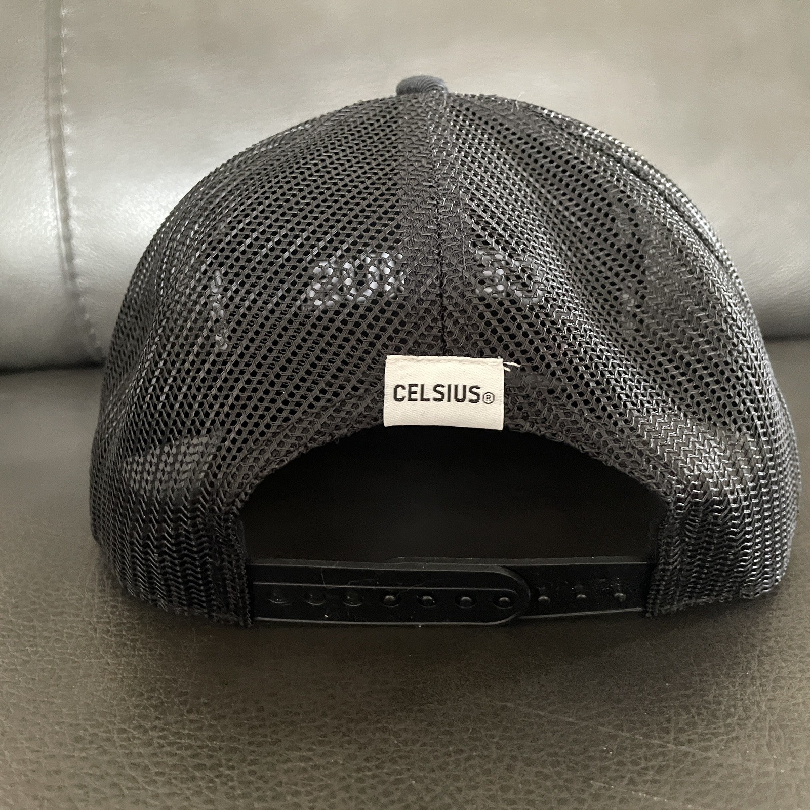Celsius Trucker Hat Cap Black Men’s OSFM Snapback NEW
