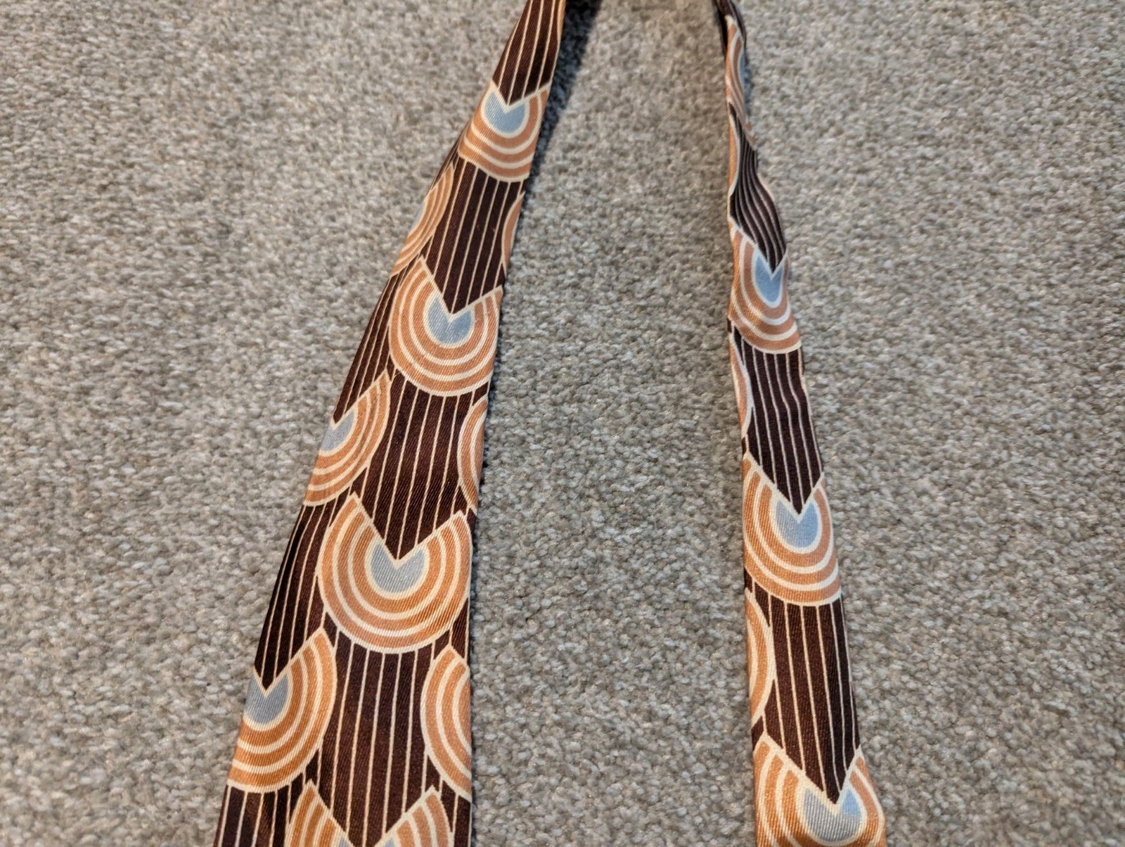 Vintage 1930s 40s Tie Geometric Abstract Art 47 Inches