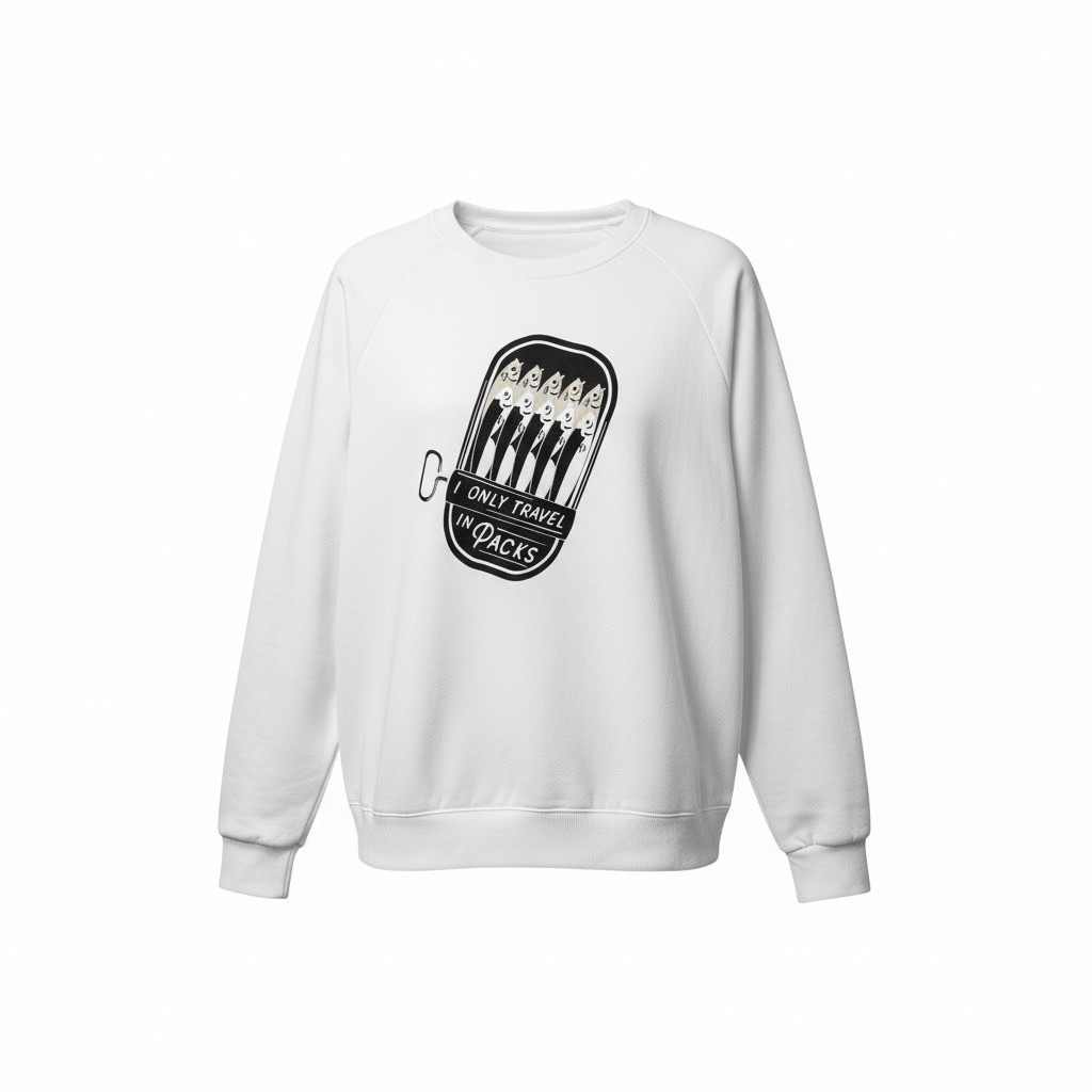 The Cuddle Collab “I Only Travel in Packs” Graphic Sweatshirt – Size L – NWT