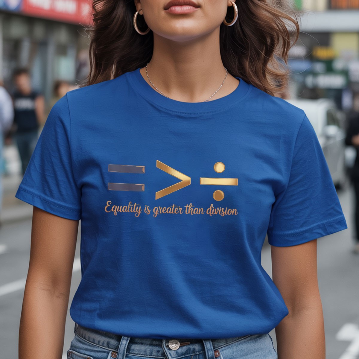 Equality is Greater Than Division Shirt – Melanin Justice BHM Tee Gift Idea