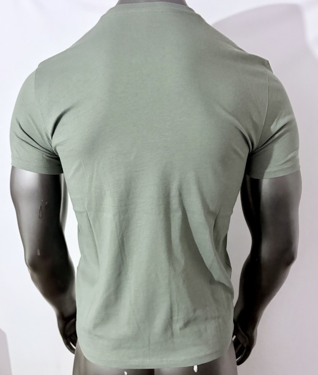 New Armani Exchange Men’s Regular Fit Raised Signature Logo Short Sleeve Shirt