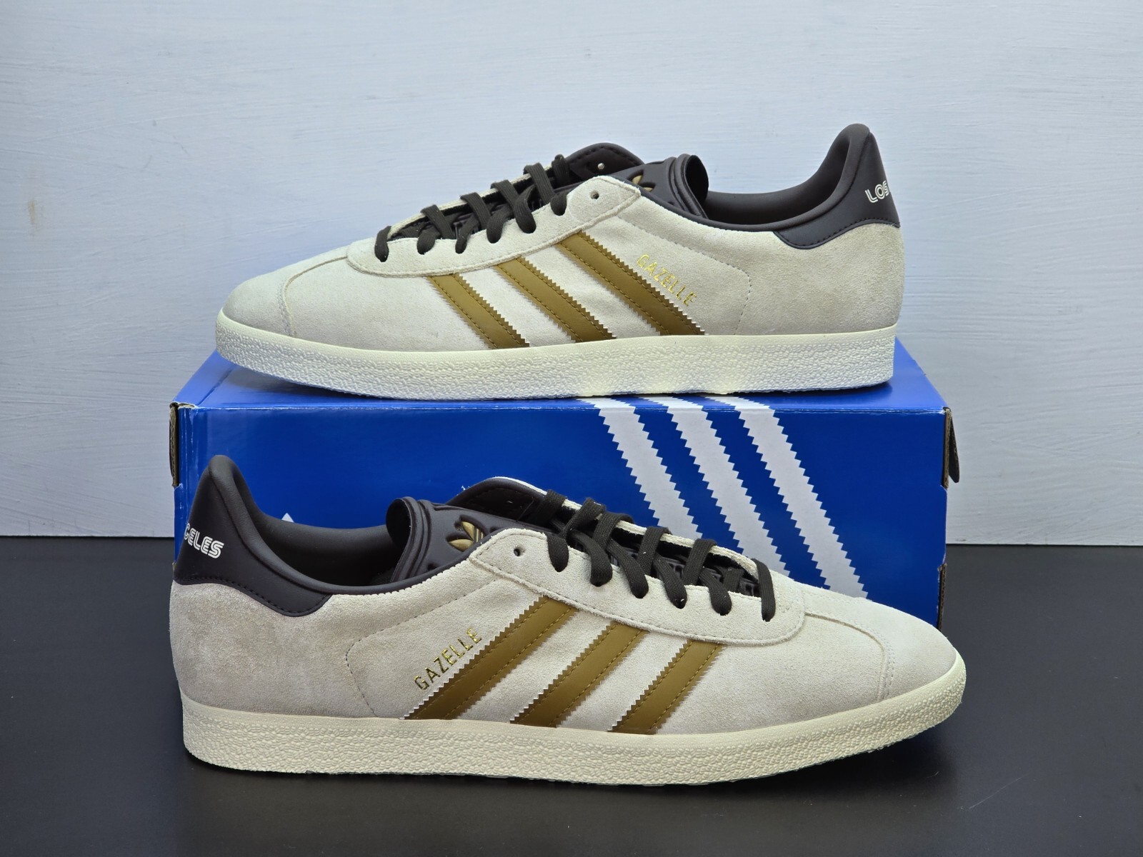 Adidas Gazelle Shoes Men’s Size 11.5 Brown Los Angeles Casual Athletic Sneakers