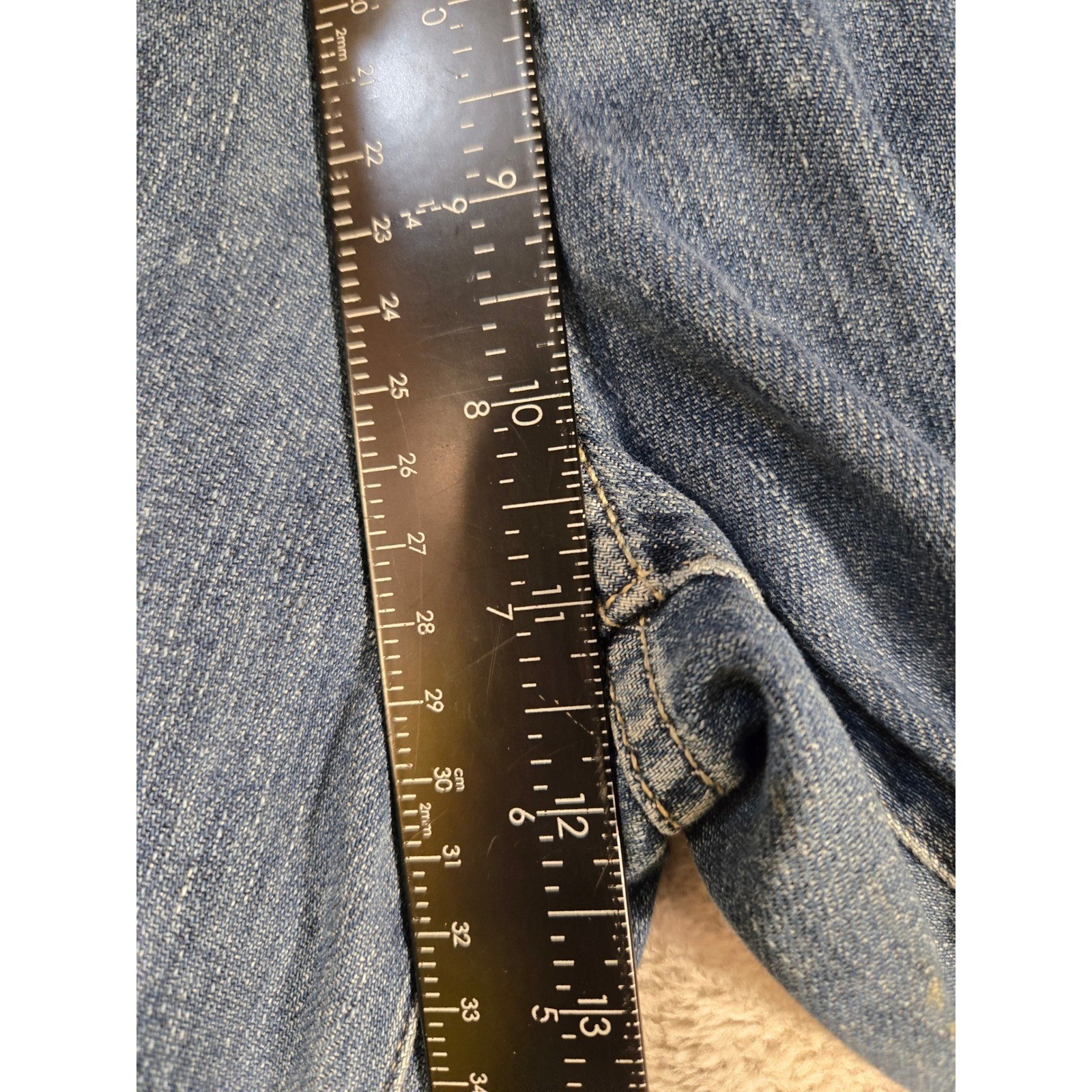 Banana Republic Premium Denim High Rise Wide Leg Jeans Blue Size 26 Medium Wash
