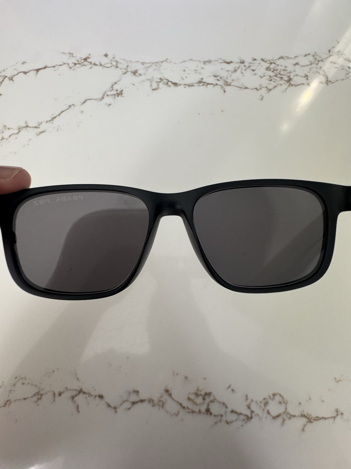 Prada Linea Rossa Sunglasses Matte Black Rubber Polarized SPS06Y DG0-02G w/case