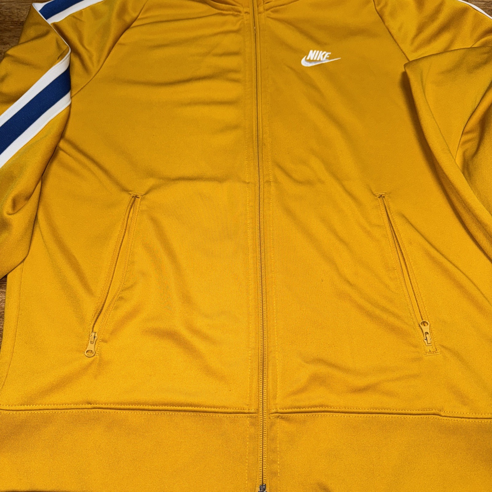Nike Tribute Track N98 Jacket Golden / Mustard AR2244 711 Mens size S 2019