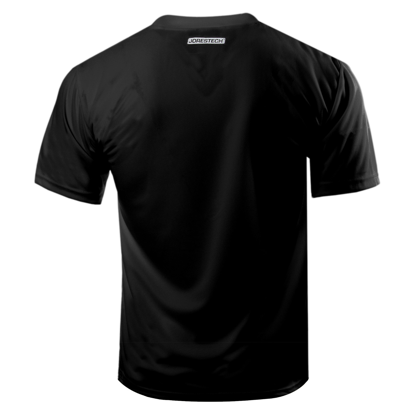Black Safety T Shirts Fast Drying Work Sports Short Sleeve JORESTECH