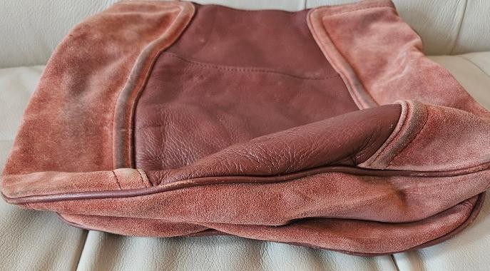 B. Makowsky Layla Brown Leather and Suede Hobo – A237193