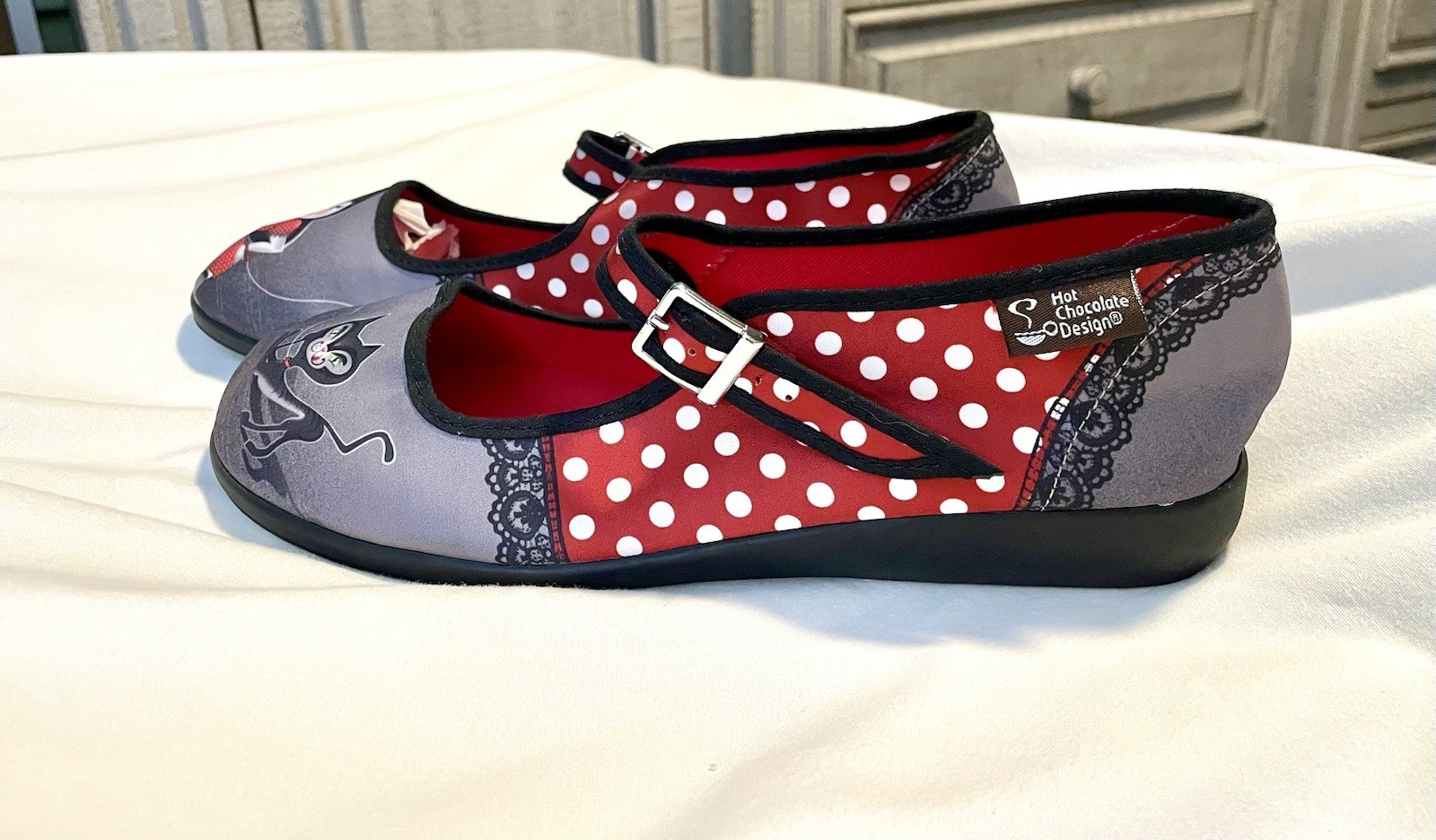 Hot Chocolate Design Chocolaticas Petunia(?) Mary Jane – Gothic Wolf – Sz 8 1/2