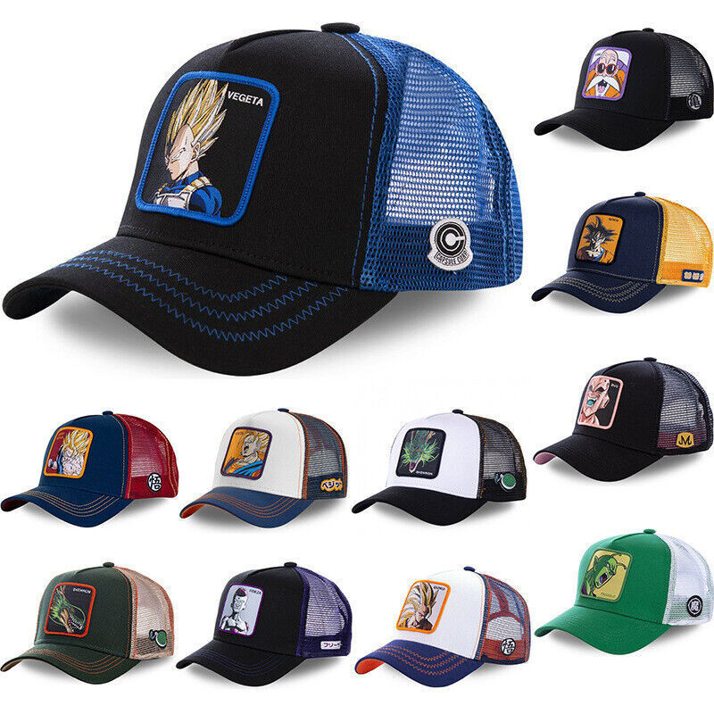 Animation Snapback Cotton Baseball Cap Men Women Hip Hop Dad Mesh Trucker Hat