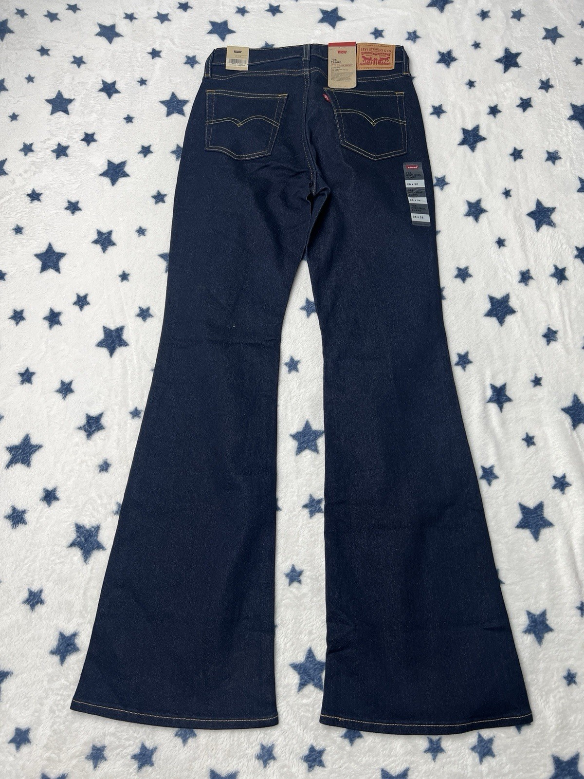 Levi’s 726 Flare Jeans Women’s Dark Wash High Rise Stellar Stretch NWT