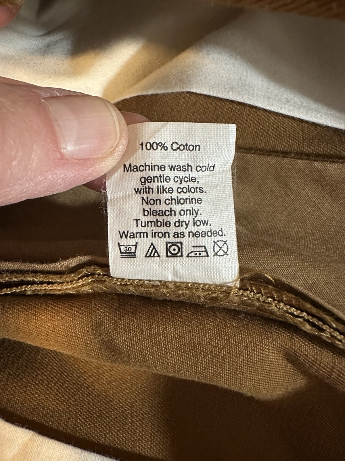 J Crew The Sutton Pant Men’s Brown Cotton Chino Straight Classic Size 30×32