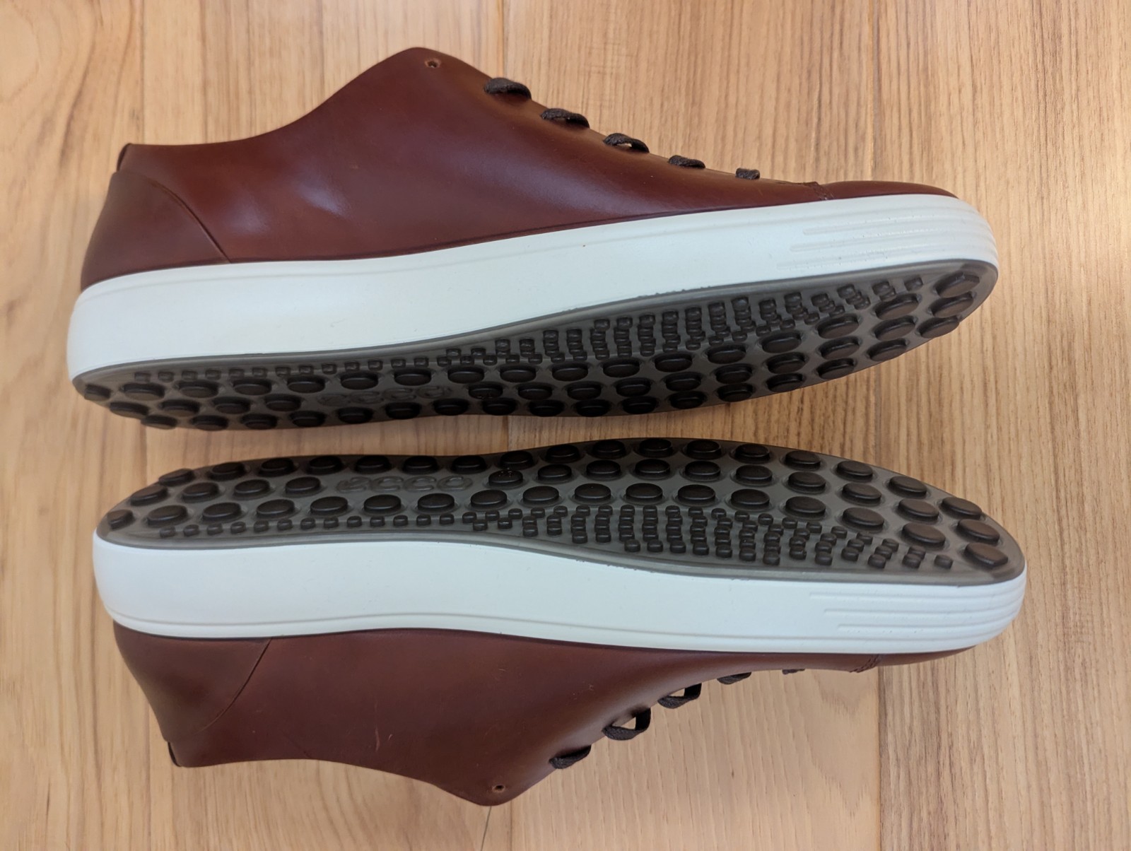 Men’s ECCO Soft 7 Premier Leather Sneaker – Cognac – New – US 14-14.5 (EU 48)