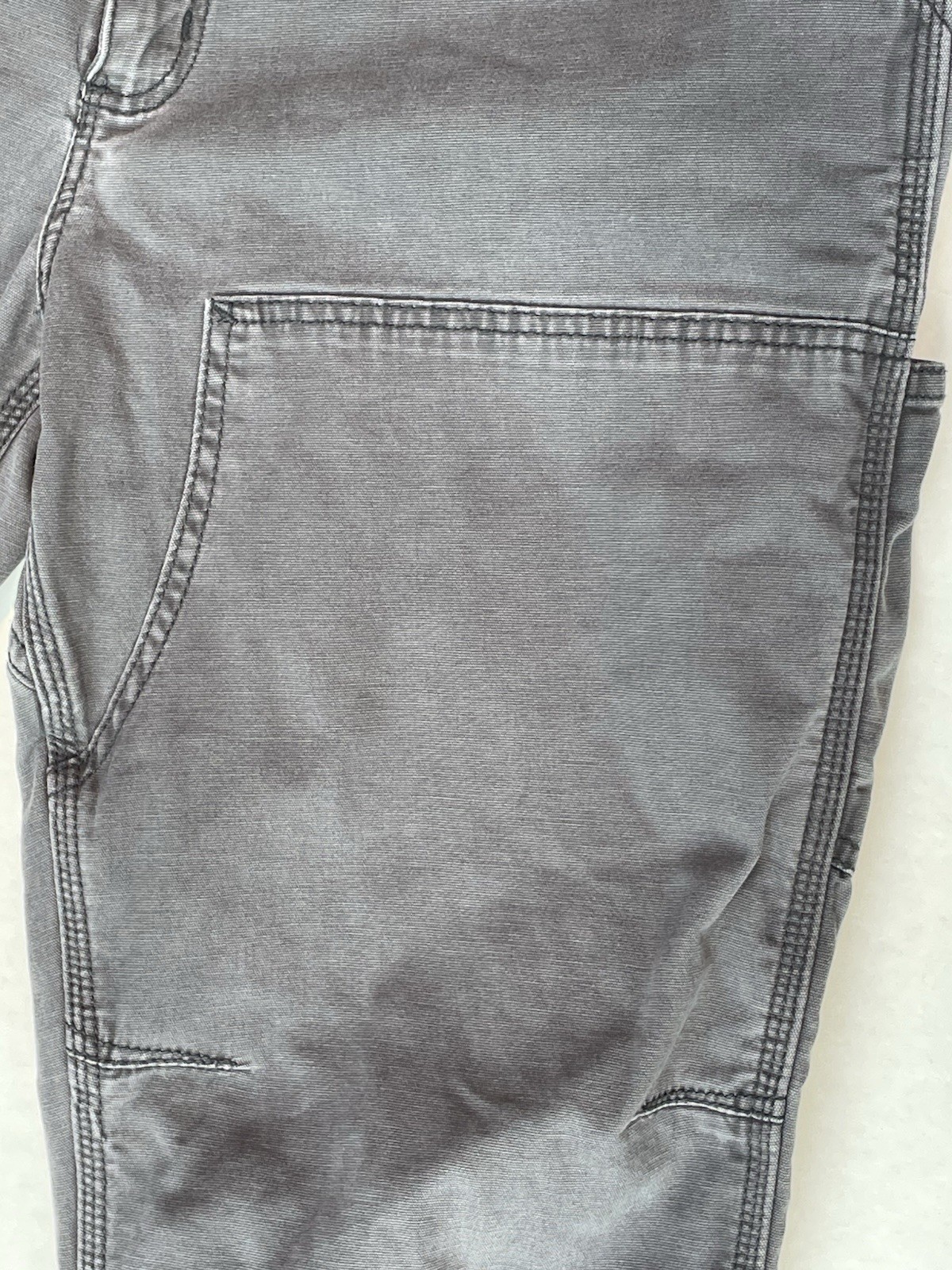Carhartt Work Pant Mens 38×36 (34) Gray Rugged Flex Relaxed Fit Canvas Utility