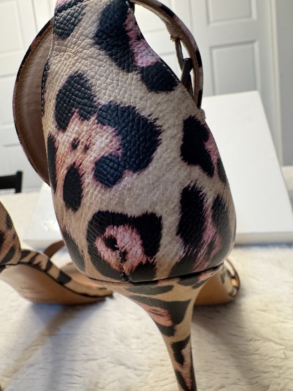 Givenchy Leopard Print Heel Sandal Retail: $750 41.5 (US 10.5) EUC W/ Box