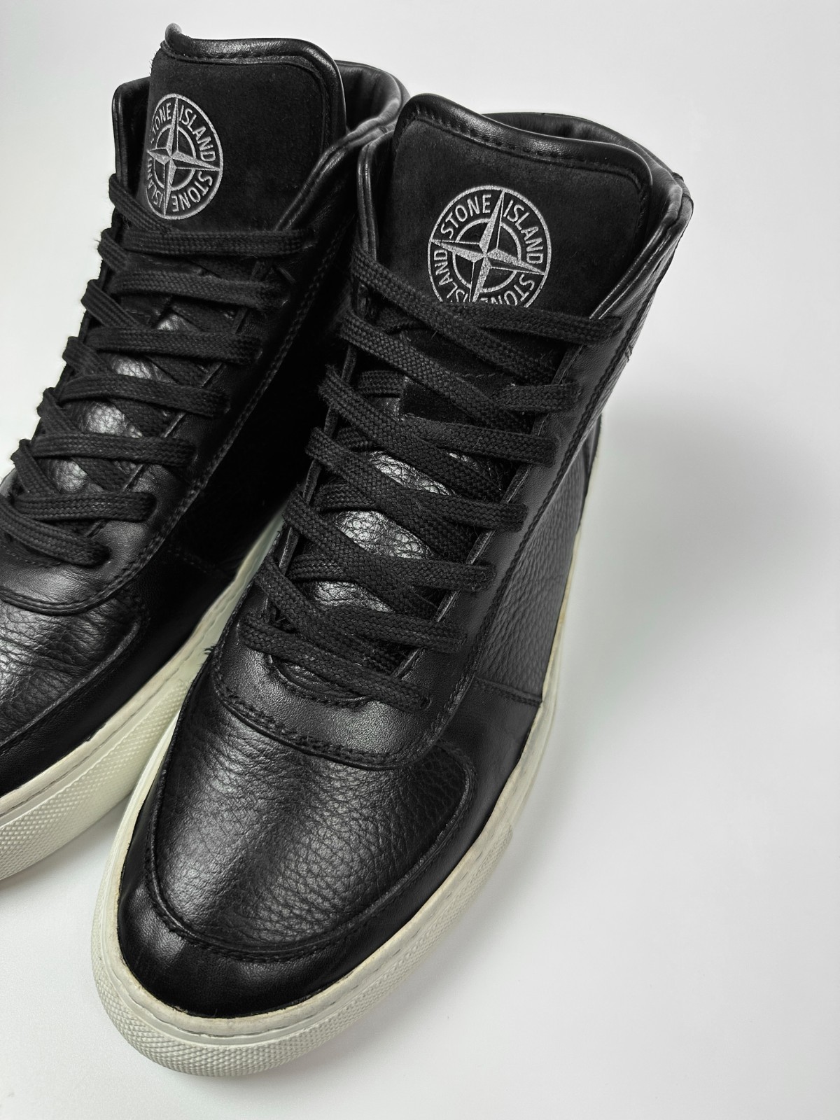 Stone Island x Diemme Leather High-Top Sneakers Trainers Men’s IT41/US8/UK7/EU41
