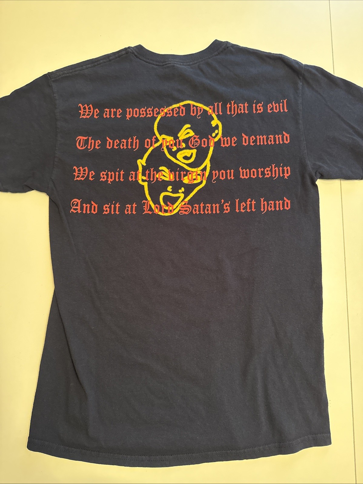 Official Vintage Venom Welcome To Hell Gold Metallic M Medium Tee Shirt