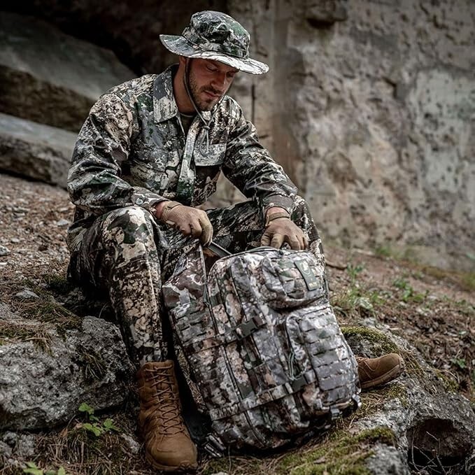 MIL-TEC Phantomleaf Cotton Ripstop Adjustable Boonie Tactical Outdoor Hat S-3-XL
