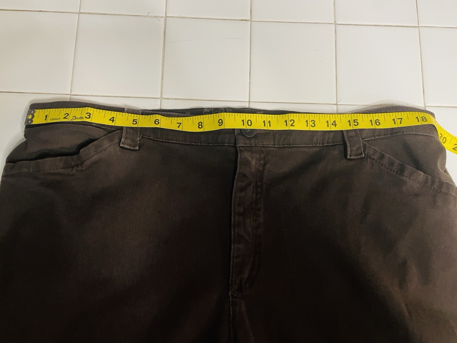 Lee Comfort Stretch Womens Jeans Brown Size 18 Short Measurements In Pictures